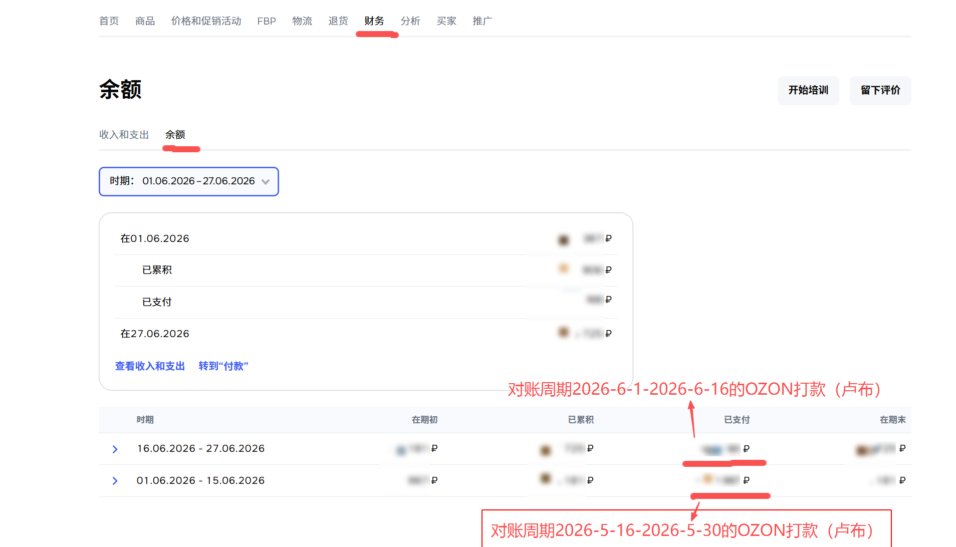 OZON打款卢布来自哪里